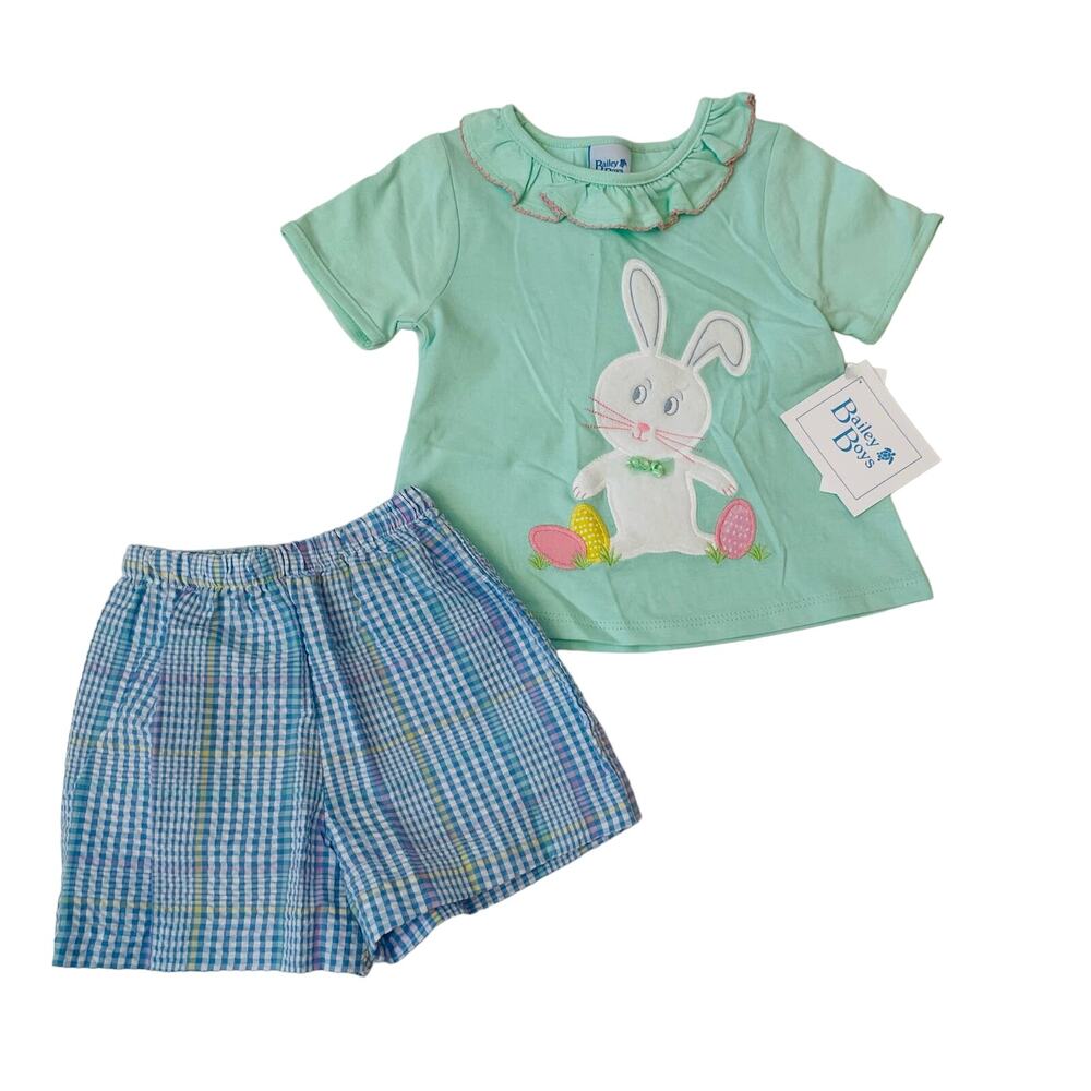 NWT Bailey Boys 4T Bowtie Bunny Girl Set